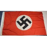 German 1942 dated NSDAP party flag 85x150 with various stencilling to the lanyard