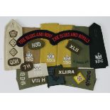 Cloth Badges: Cavalry Shoulder Title Badges including - 5th Dragoon Guards - 4/7 R.D.G. - &H, Q.O.H.