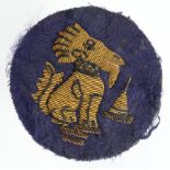 Badge a Chindit patch in bullion, service worn