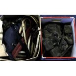 Militaria housed in two large boxes, inc RAF No2 complete Uniform, 2x Dress Jackets, DPM Jacket,