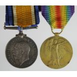 BWM & Victory Medal to 72042 Pte E S Knott, Cheshire Regt. (2)