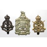 Badges King Edwards Horse, London Yeomanry, The Royal Bucks Hussars.
