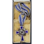 German Nazi bronze Mothers Cross in case of issue