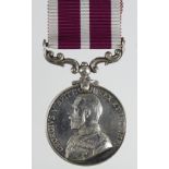 Meritorious Service Medal GV (swivel) named (686881 B.Q.M.Sjt M Pentland RFA). Served with A/286 (