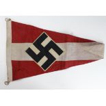 German Hitler Youth Pennant, larger size, service wear