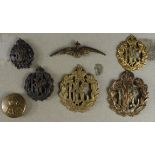 Badges: R.F.C. - Royal Flying Corps - Miniature Flying Wings Badge with both fixings to the rear,