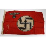 German State flag WW2, with makers label and additional size label, 3x2 feet