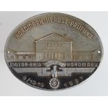 German NSKK Nordmark Rally 9/10th October 1940 car badge