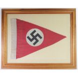 German WW2 framed pennant