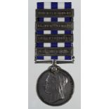 Egypt Medal dated 1882 with bars Tel-El-Kebir, Suakin 1884, El-Teb_Tamaai, The Nile 1884-85,