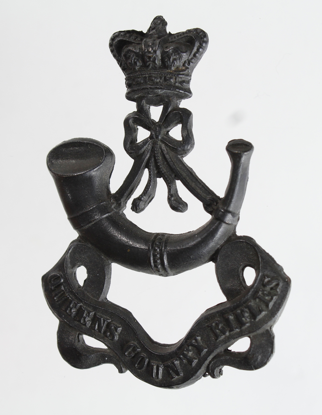 Badge Irish interest , Queens County Rifles (4th Leinsters) Victorian Glengary badge