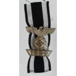 German Iron Cross 2nd class spange for a second award in WW2