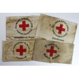 German Red Cross armbands, 4x different types