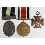 Special Constabulary Medal GV named (Frank H. Lethbridge). Colonial Nursing Association 1896