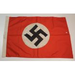 German 1939 dated double sided party flag 24x36 inches with various stencilling to the lanyard