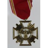 German Nazi NSDAP 25 Year Long Service Award, odd enamel chip, a high quality old replica