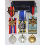 Group - 1939-45 Star, Burma Star + Pacific clasp, War Medal, Korea Medal (D/JX.292535 N R Colwill