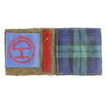 Badge Highland Division battle dress badge set, unknown unit