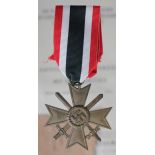 German War Merit cross 2nd class with swords in packet with award document to Obergefreiten
