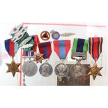Gill family medals - IGS GV with Burma 1930-32 clasp (3519462 Pte E J Gill, Manchester Regt), 1939-