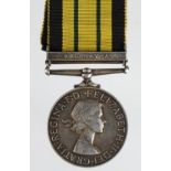 Africa General Service Medal QE2 with Kenya clasp (22669148 Pte F Paterson BW).