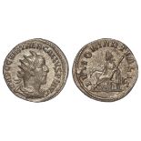 Trebonianus Gallus silver Antoninianus, Antioch Mint. Reverse: IVNO MARTIALIS, Juno std. l.