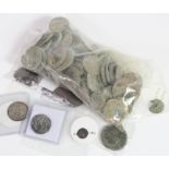 Detector-Found Coins: Ancient to 19thC; includes 100x low grade (disintegrating) Roman bronze coins,