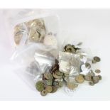 Detector Finds, two plastic tubs of various finds, ancient to 20thC, some in packets with labels,