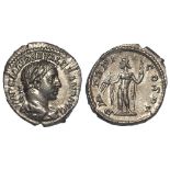 Roman Imperial, Severus Alexander (222-35 AD) AR Denarius, Jupiter standing with sceptre and