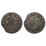 Token, 17thC Cambridgeshire: Ely, William Letten 1/4d Rose & Crown (pub) #111, GF