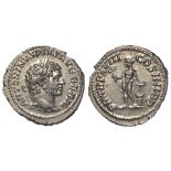 Roman Imperial, Caracalla (198-217 AD) AR Denarius, Rome mint, Apollo standing with lyre type RIC