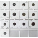 Tokens, 17thC (13) Cambridgeshire: Ely: Will Turkinton 1/4d #121-3 poor, William Wagstafe 1/4d #