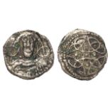 Anglo-Saxon Sceat, eclectic period c.710-c.760, 'Triquetras' group, S.821, Abramson 100-70, 1.00g,