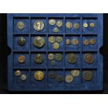 Ancient, Hammered & World Coins & Jetons (49) mostly Roman bronze, a few silver noted, (the large