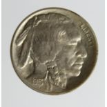 USA Buffalo Nickel 5 Cents 1913, variety 2, UNC