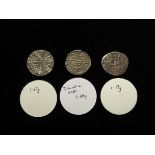 John (1199-1216), Short Cross Pennies (in the name of Henry) (3), classes 5b1-5b1*, Canterbury: