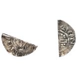 John (1199-1216), Short Cross cut Halfpenny (in the name of Henry), class 5a1 with transposed