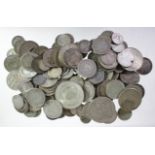 World silver coins (approx 630g) mixed grades, Countries etc.