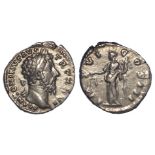 Roman Imperial, Marcus Aurelius (161-180 AD) AR Denarius, Rome mint, Aequitas type, cf RIC 178, 3.