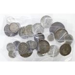 GB Silver Coins (25) 19th-20thC, Threepences to Double-Florin, mixed grade including high grade.