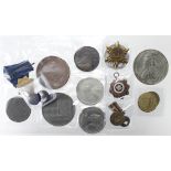 British & World Commemorative Medals, Tokens & Misc. (18), 18th-20thC, including silver, noted: A