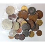GB Coins etc (37) 18th-20thC base metal assortment, mixed grade.