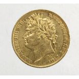Half Sovereign 1824 VF+/aVF with a few contact marks obverse under magnification