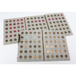 USA Lincoln Cents (130) housed in two Dansco folders, incomplete, mixed grade from circulation,