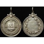 Victorian International Volunteer Competition unmarked silver medal won by Scotland 1865 inscribed