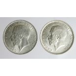 Halfcrowns (2) George V: 1917 EF, and 1924 aEF