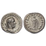 Roman Imperial, Macrinus (217-218 AD) AR Denarius, Rome mint, SECVRITAS type cf RIC 91/2, 3.38g,