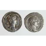 Roman Imperial (2) AR Denarii of Hadrian (117-38 AD): Rome mint, Providentia type, 119-138 AD, RSC