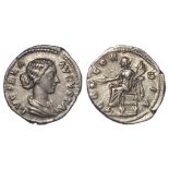 Roman Imperial, Lucilla (164-169 AD) wife of Lucius Verus, AR Denarius, Rome mint, Concordia