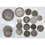 GB Silver Coins (21) hammered to early 20thC, mixed grades and denominations from silver Pennies
